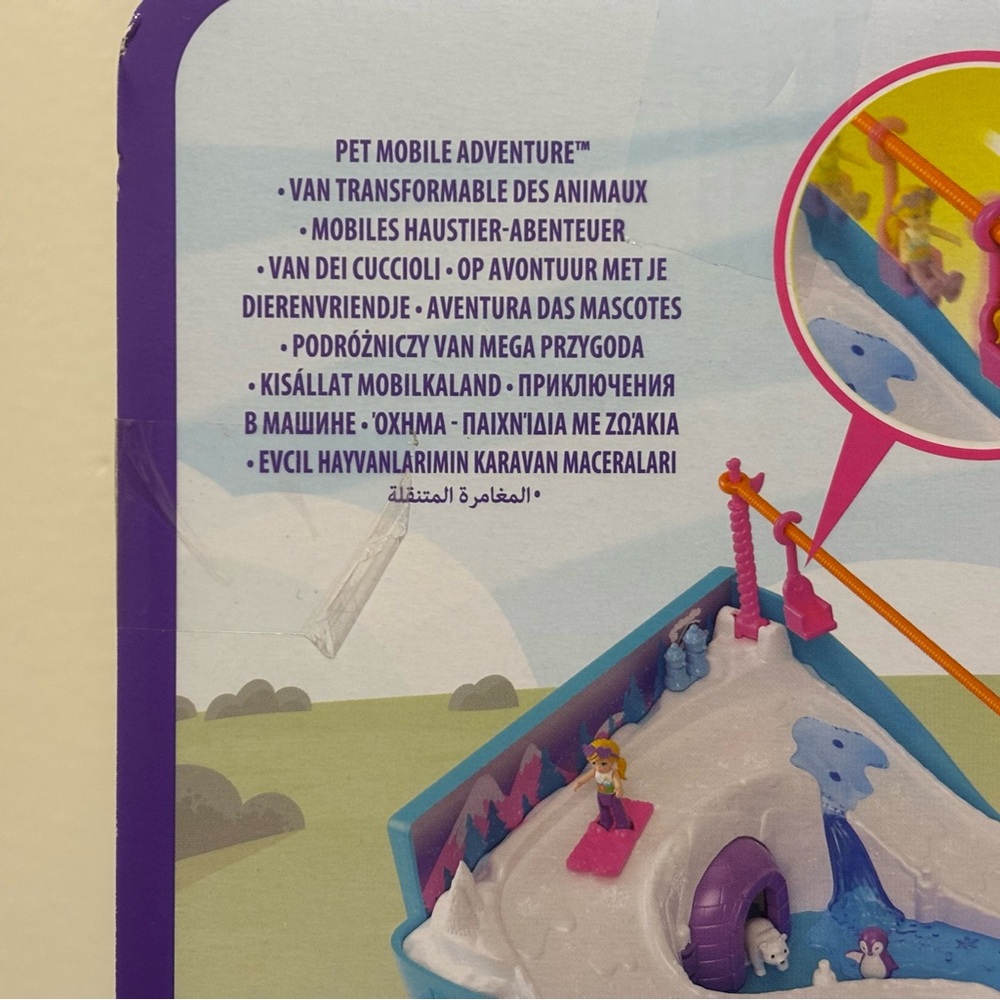 Pet Mobile Adventure Polly Pocket 21 Piece - Blue NEW! - Picture 5 of 10